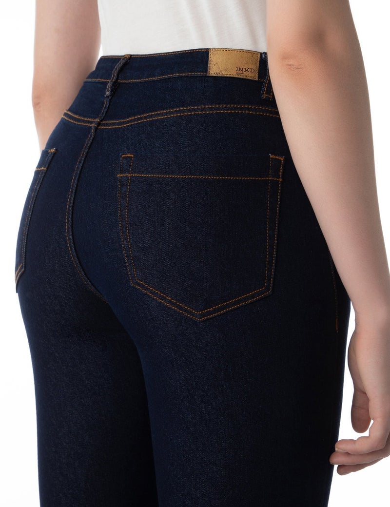 inkd Women's Slim Fit Jeans - Mid-Rise| Stretchable | Enzyme Wash | Classic 5 Pocket Styling | Jeans for Women - Image 5